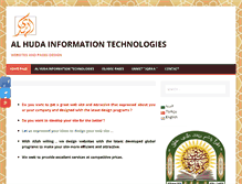 Tablet Screenshot of alhudainfotech.com